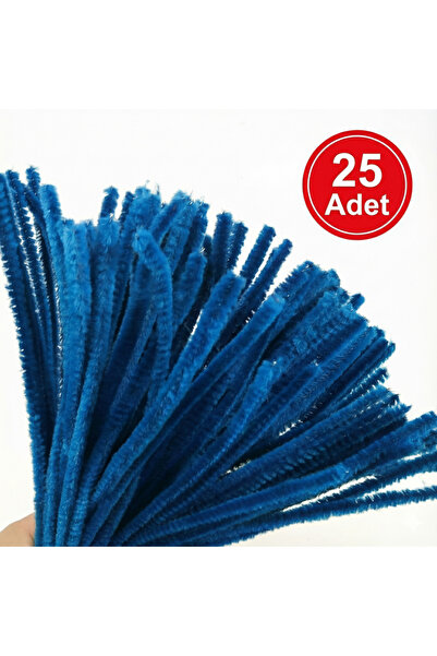 Hobialem Şönil, Tüylü Tel, Koyu Mavi, Eğitici Şönil Seti, 30 Cm, Renkli Tel, ...