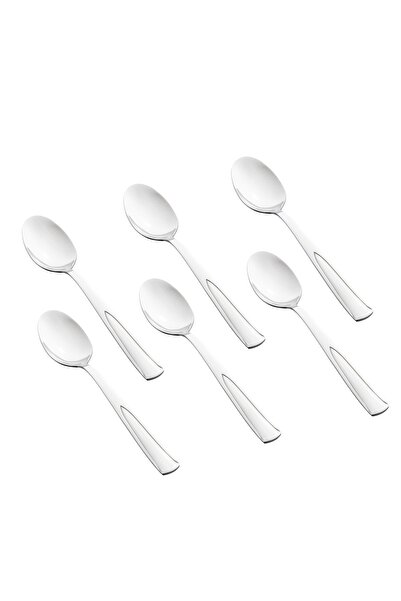 HIC طقم ملاعق طعام ستيل غير قابل للصدأ 6 قطع