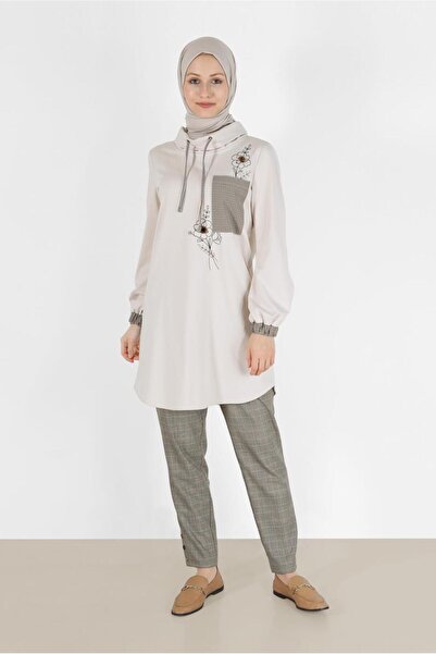 Alvina DETALJ DUGMETA Karirano PANTALONE 70273-1