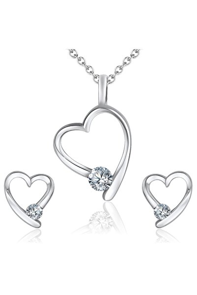 Lulu & Jane Set mit Kristallen von Swarovski® Set (Kette+Ohrstecker)
 verzier...