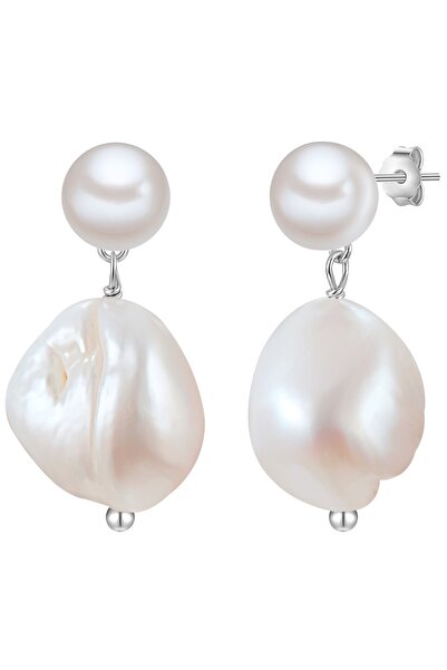 Glanzstücke München Silberohrhänger Ohrhänger Sterling Silber Süßwasser-Zuchtperle weiß