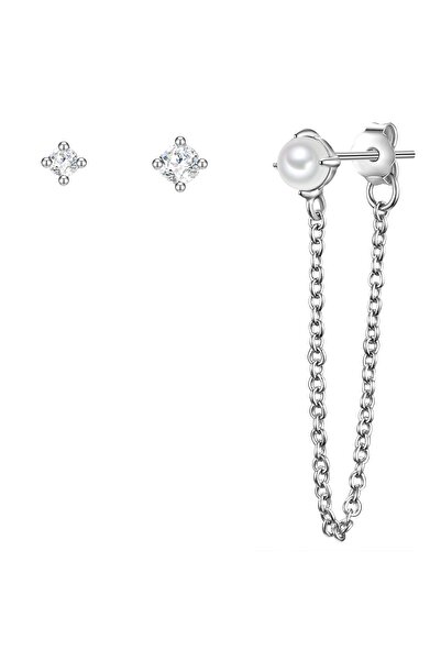 Glanzstücke München Silberohrstecker Ohrstecker Sterling Silber Süßwasser-Zuc...