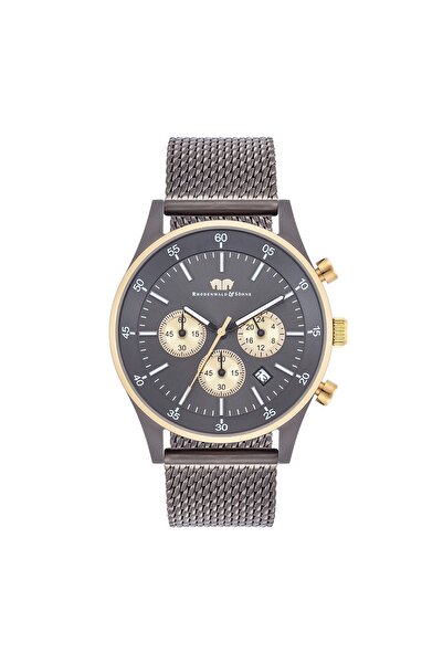 Rhodenwald & Söhne Kronograf Herren Kronograf gelbgold Edelstahl antrazit