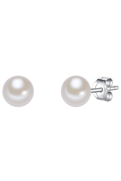 Valero Pearls Perlenohrstecker Ohrstecker Sterling Silber Süßwasser-Zuchtperl...