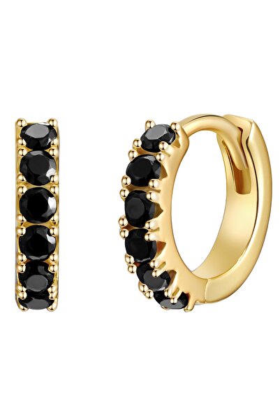 Glanzstücke München Silberohcreolen Creolen Sterling Silber gelbgold Zirkonya...