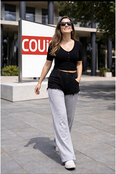 couis Pantaloni din denim garni