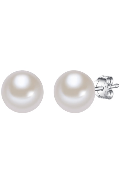 Valero Pearls Perlenohrstecker Ohrstecker Sterling Silber Süßwasser-Zuchtperl...