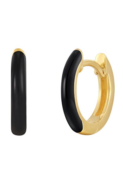 Glanzstücke München Silberohcreolen Creolen Sterling Silber gelbgold Emaille ...