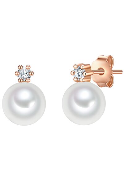 Valero Pearls Perlenohrstecker Ohrstecker Sterling Silber roségold Süßwasser ...