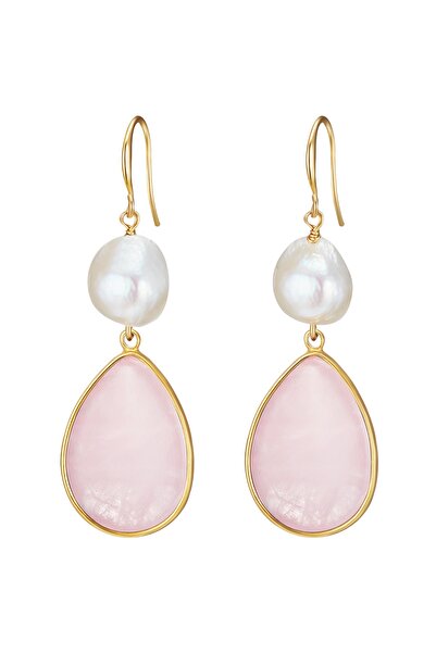 Lulu & Jane Modeschmuckohrhänger Ohrhänger gelbgold