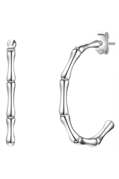 Glanzstücke München Silberohcreolen Halbcreolen Sterling Gümüş