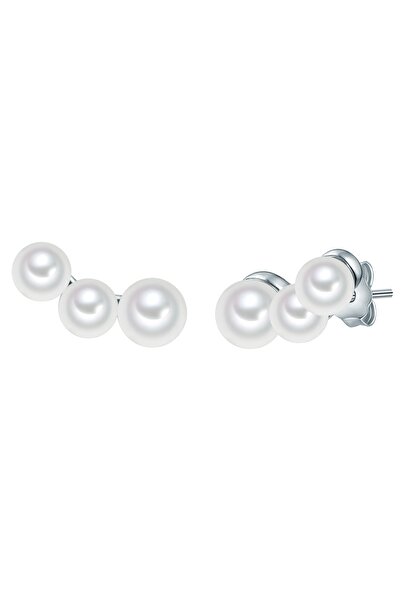 Valero Pearls Perlenohrstecker Ohrstecker Sterling Silber Süßwasser Zuchtperle weiß