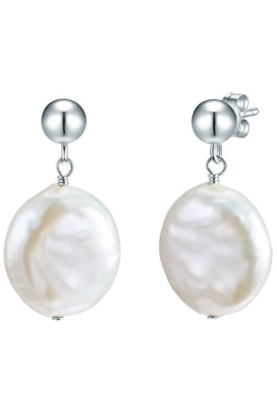 Valero Pearls Perlenohrhänger Ohrhänger Sterling Silber Süßwasser-Zuchtperle weiß