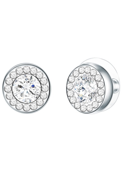 Lulu & Jane Modeschmuckohrstecker Ohrstecker Glaskristall weiß