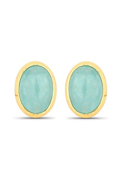 Rafaela Donata Edelsteinohrstecker Ohrstecker Sterling Silber Amazonit türkisch