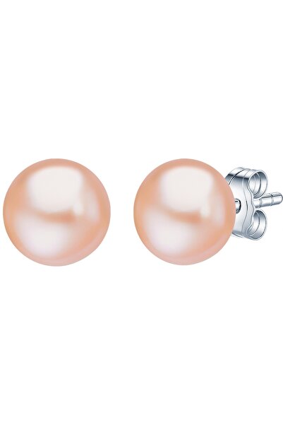 Valero Pearls Perlenohrstecker Ohrstecker Sterling Silber Süßwasser-Zuchtperle kayısı