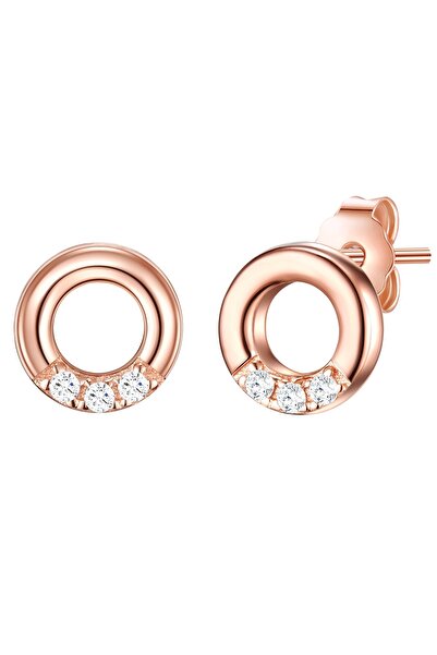 Glanzstücke München Silberohrstecker Ohrstecker Sterling Silber roségold Zirk...