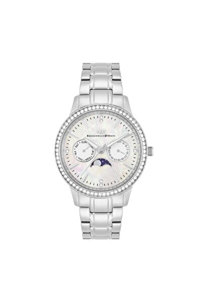 Rhodenwald & Söhne Multifunktions-Armbanduhr für Damen, silber, Edelstahl, si...