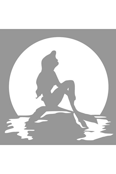 Artikel Ay Işığı Deniz Kızı Stencil Boyama şablonu 30x30 cm, Duvar Stencil, F...