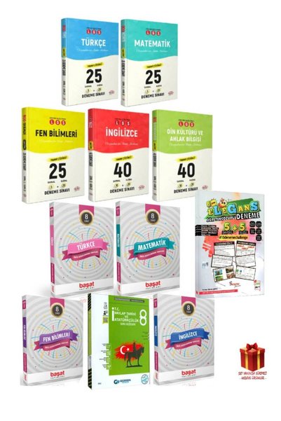 Editör Yayınevi 8. Sınıf LGS Deneme Sınavı Seti+Ünite Değerlendirme Sınavları...