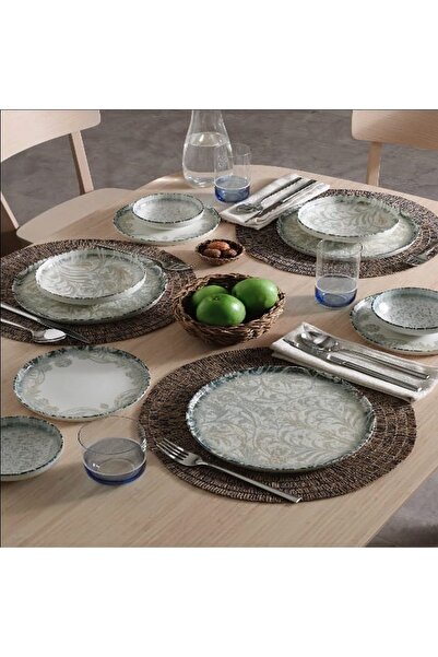 Pierre Cardin Ethnic Blue 24 Parça 6 Kişilik Yemek Takımı