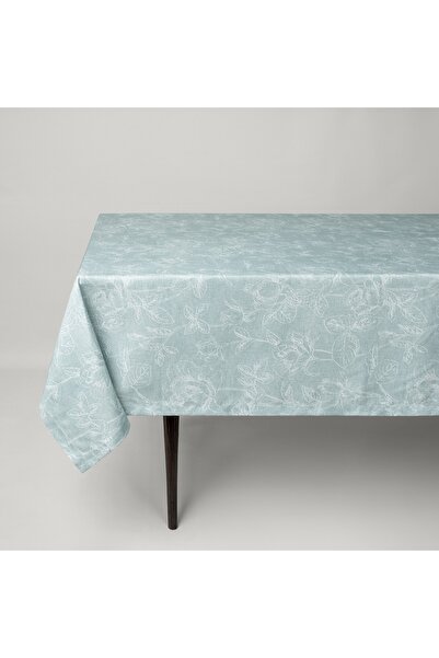 Linens مفرش طاولة جديد مقاس 150×250 سم باللون الأزرق