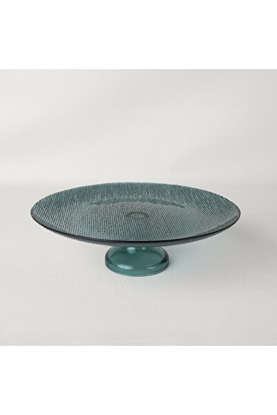 Linens Fine Ayaklı Servis 33 cm Yeşil