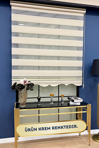 VOLPER MEKANİK Volper Vp482 Zebra Stor Perde Geniş Pliseli Krem
