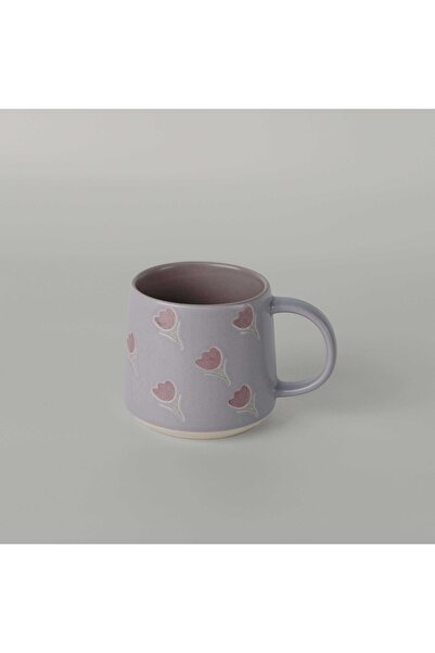 Linens Tulip Seramik 400 ml Kupa Lila