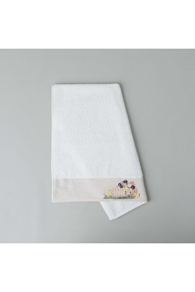 Linens Eloi Pamuk Yüz Havlusu 50x85 Cm Beyaz