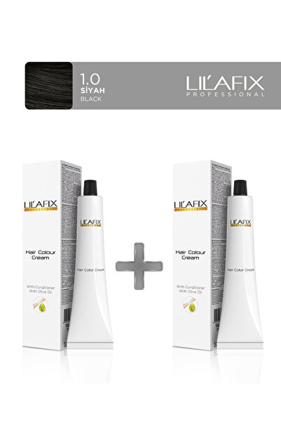 Lilafix 2'li Tüp Saç Boyası 60 ml 1.0 Siyah