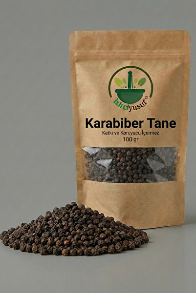 ixirciyusuf Karabiber Tane (Tane Karabiber – Black Peppercorn) Doğal 100 g (İri Taneli, Elenmiş)