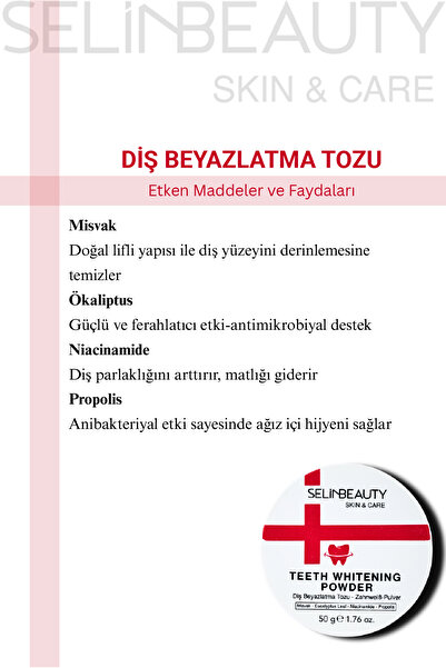 SELİNBEAUTY Skin&Care Diş Beyazlatma Tozu