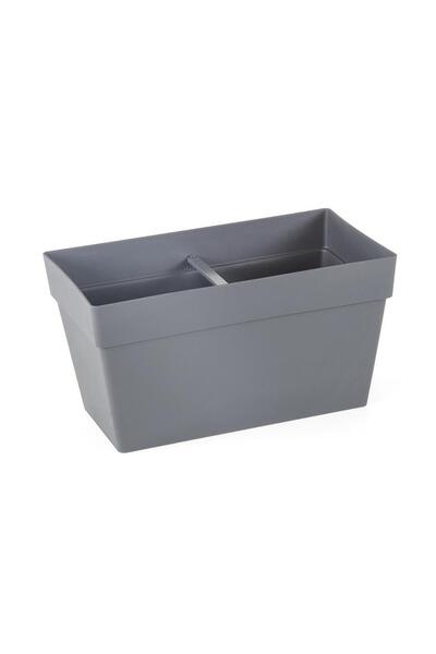 SERİNOVA Yalı Seperatörlü Balkon Saksı 6.5 Lt – Akıllı Su Tahliyeli Modern Ba...
