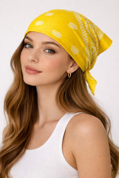 Rupen Kraft 100% βαμβάκι Κλασικό σχέδιο Unisex Bandana Πολύχρωμη μπαντάνα με ...