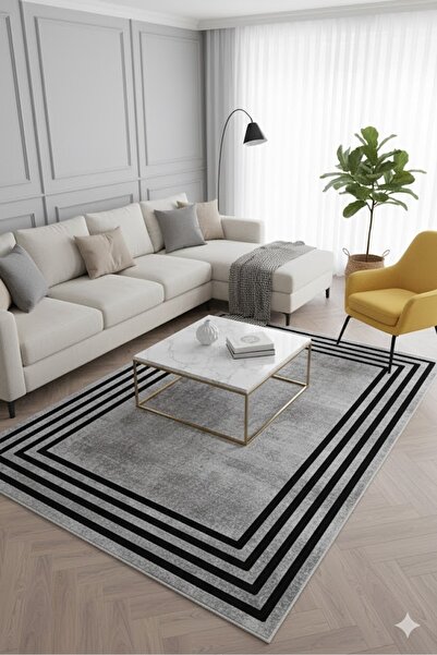 elyar Dijital Baskılı Yıkanabilir Dot Taban Kaymaz Halı yolluk mutfak salon h...