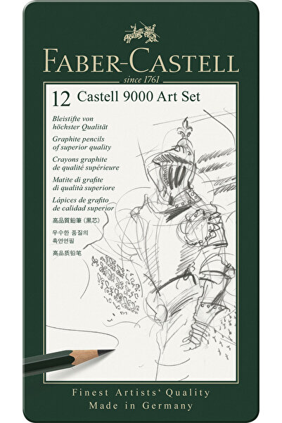 Faber Castell Set de creioane pictate Faber-Castell Graphite 9000, 12 buc.