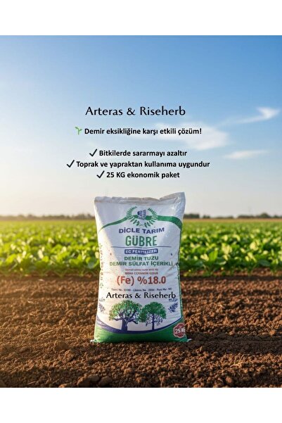 SBC Demir Sülfat Arteras&Riseherb Barkodlu Demir Sülfat Gübresi Demir Tuzu Ka...