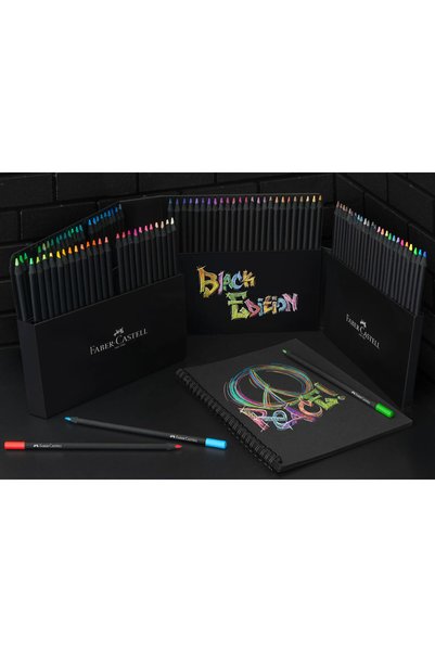 Faber Castell Creioane colorate 100 culori Negru Ed Faber-Castell