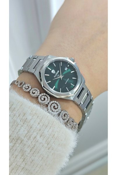Raymond Rym6-611505L Quartz Women's Watch - 2 Years Warranty (26mm) Ss-Green