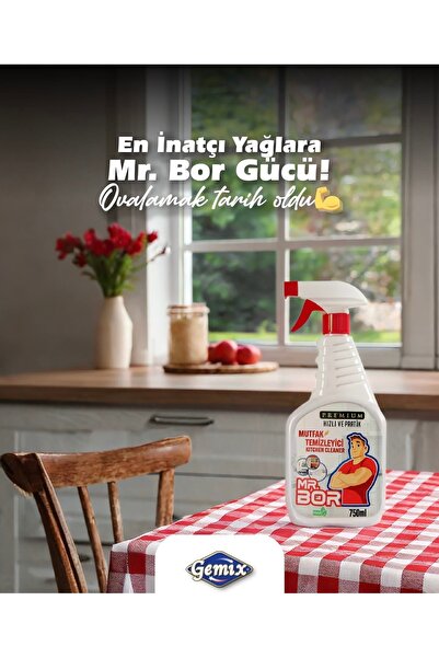MR.BOR PREMİUM MUTFAK TEMİZLEYİCİ 750 ML.