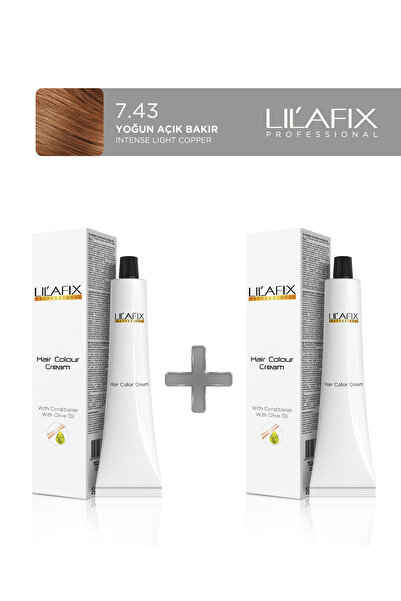 Lilafix 2'li Tüp Boya 60 ml 7.43 Yoğun Parlak Bakır