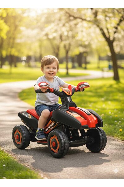 UJ Toys Led Işıklı Müzikli Akülü Araba atv Akülü Motor 2-4 yaş