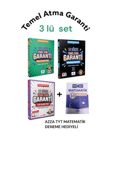 paraf yayınları PARAF AKADEMİ 10 GÜNDE GARANTİ MATEMATİK+12 GÜNDE GARANTİ GEO...