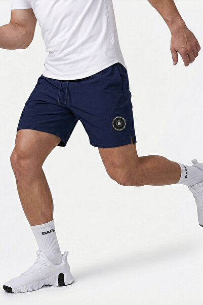 BAFK NO FEAR Lacivert, Dokuma, Esnek ve Terletmez Erkek Spor Şort