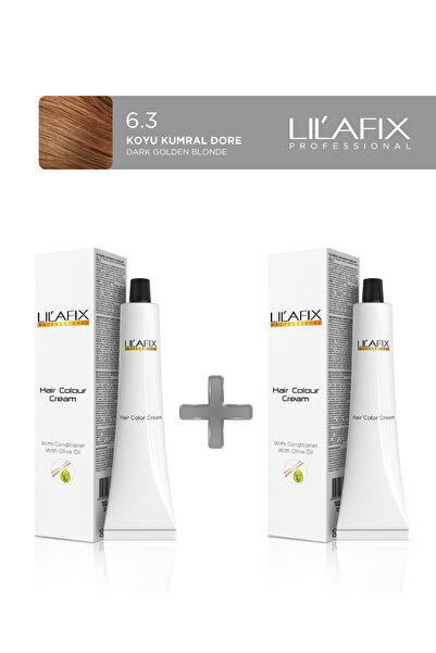 Lilafix 2'li Tüp Saç Boyası 60 ml 6.3 Koyu Kumral Dore