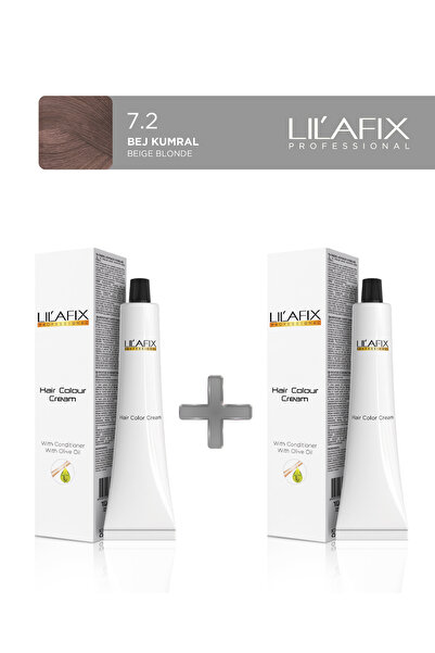 Lilafix 2'li Tüp Saç Boyası 100 ml 7.2 Bej Kumral