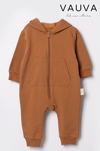 Vauva Boys and Girls' Seasonal Hooded Long Sleeve Jumpsuit