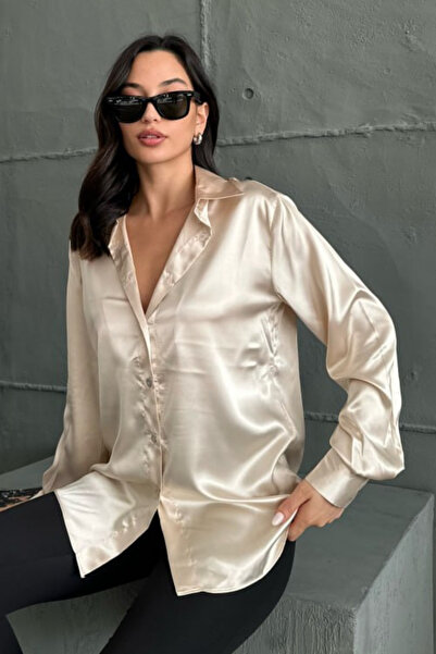 MILANOFOX Saten Oversize Gömlek