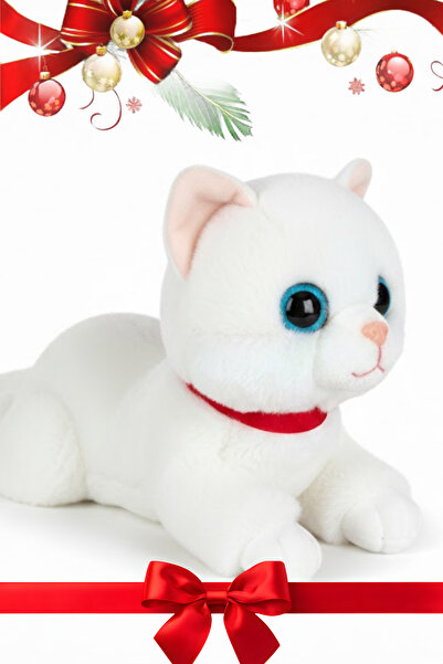 viyolmarketim Peluş Sesli Yavru Kedi Oyuncak – 35 cm Miyavlayan Peluş Uyku Arkadaşı